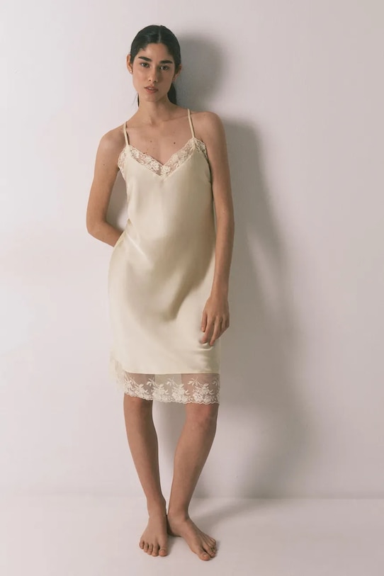 women'secret piżama tkanina żółty 3413706