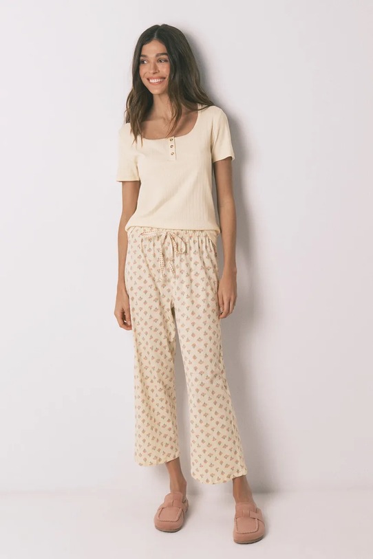 women'secret piżama wzorzyste żółty 3593009