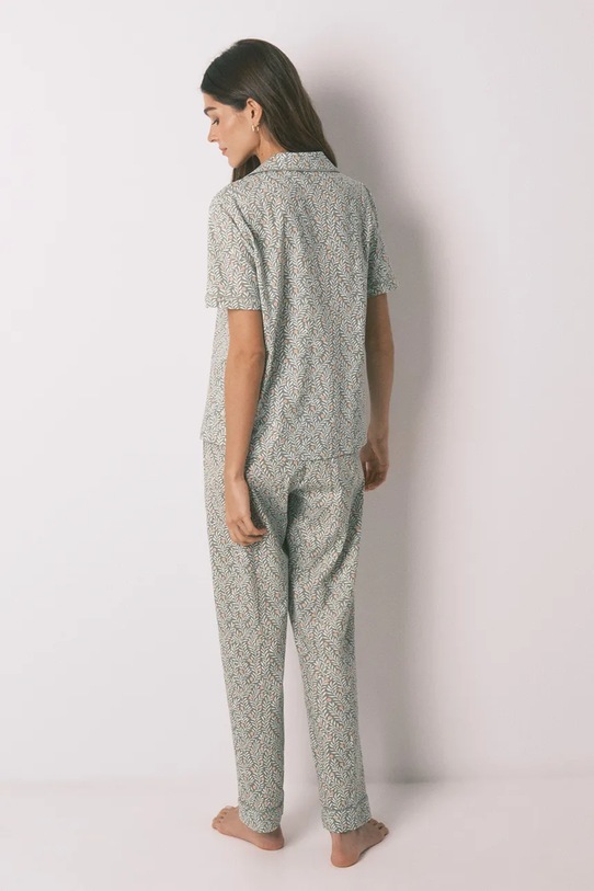 women'secret piżama bawełniana 3593010 zielony SS26