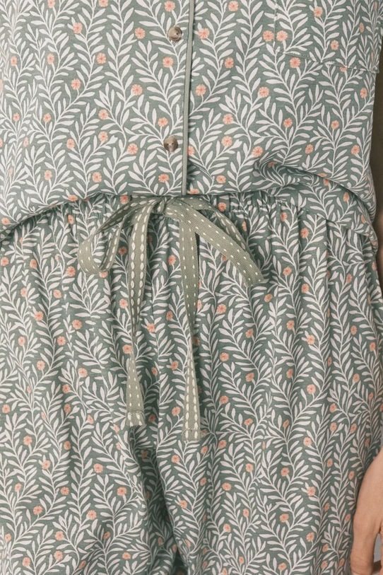 women'secret piżama bawełniana 3593010 zielony