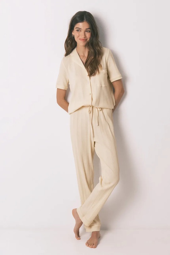 women'secret piżama dzianina żółty 3593011