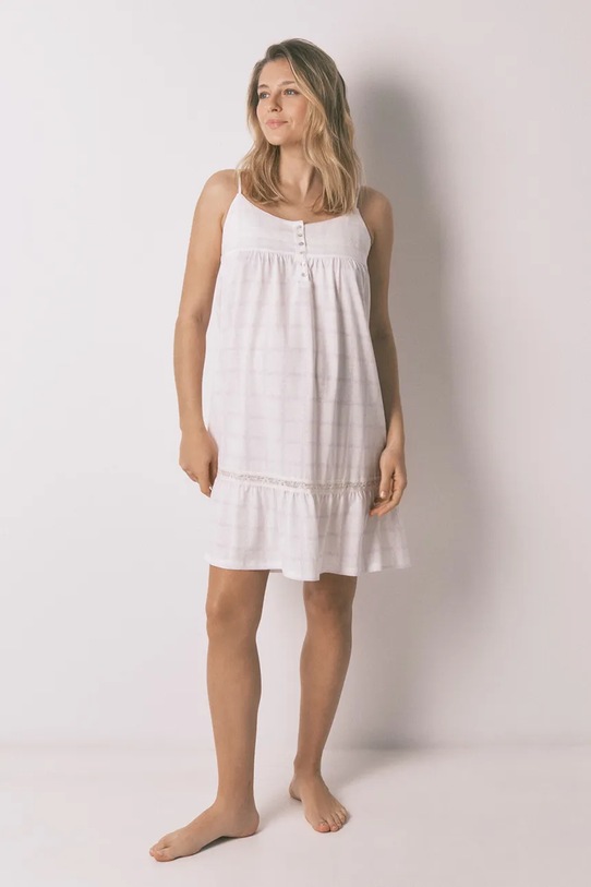 Nočná košeľa women'secret vrchný béžová 3633446