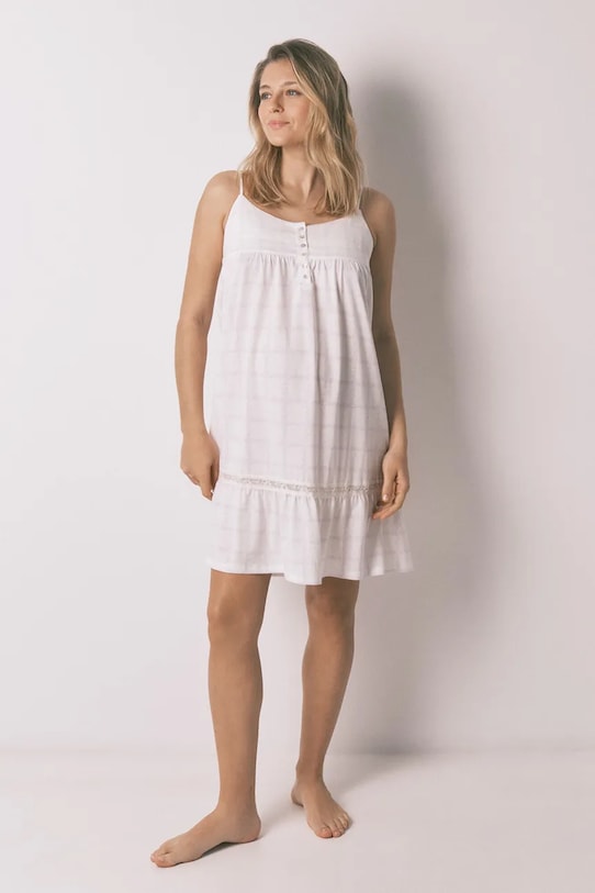 Nočná košeľa women'secret vrchný béžová 3633446