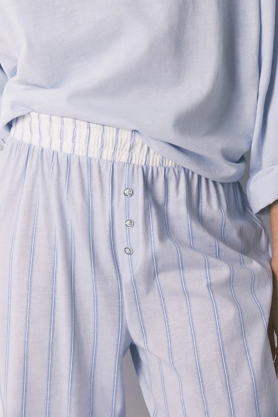 women'secret piżama bawełniana niebieski 3703221