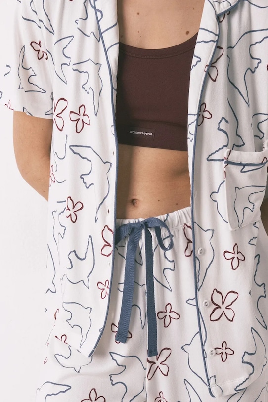 women'secret piżama 3793066 biały