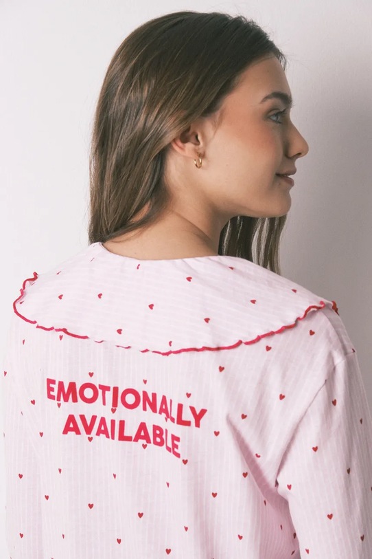 women'secret koszula nocna bawełniana 4443616 różowy