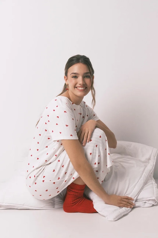 women'secret koszula nocna 4443617 biały