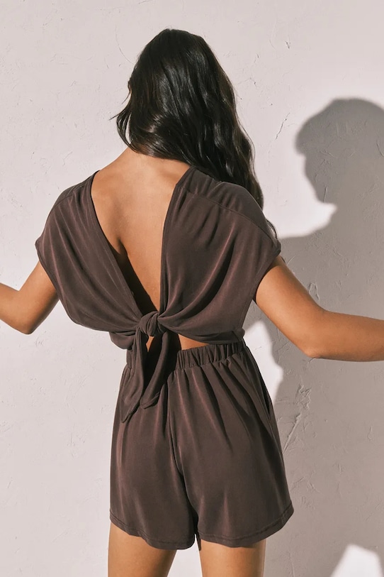 women'secret kombinezon plażowy 5543686 brązowy SS26