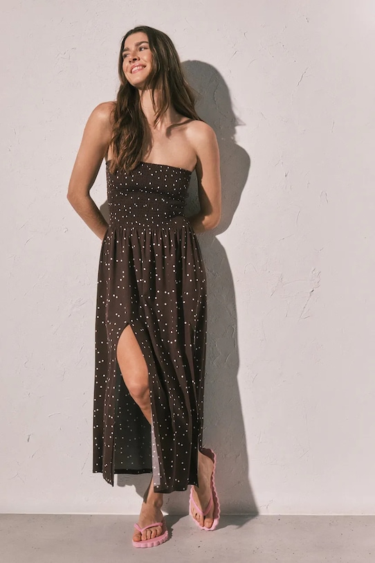 women'secret sukienka plażowa brązowy 5543692