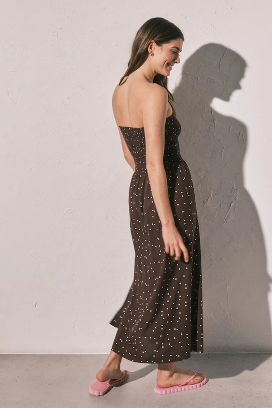 women'secret sukienka plażowa 5543692 brązowy SS26