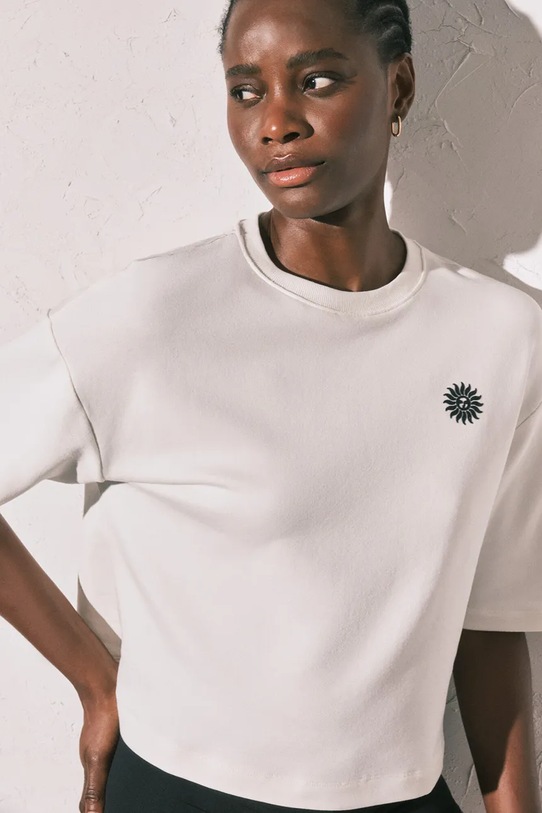 women'secret t-shirt plażowy beżowy 5543693