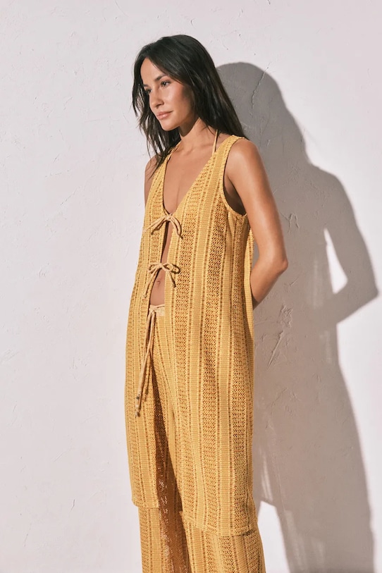 women'secret top plażowy żółty 5543699