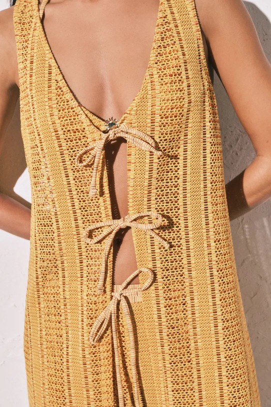 women'secret top plażowy 5543699 żółty