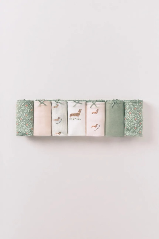 women'secret stringi 7-pack dzianina zielony 4933605