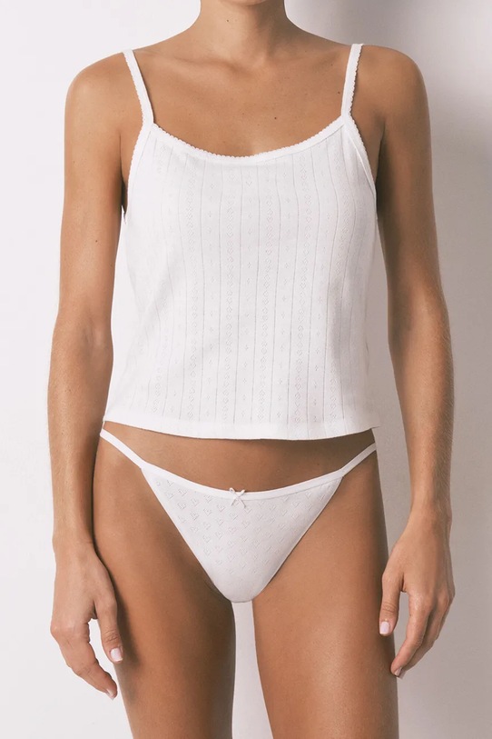 Odzież women'secret figi bawełniane 3-pack 4933615 biały