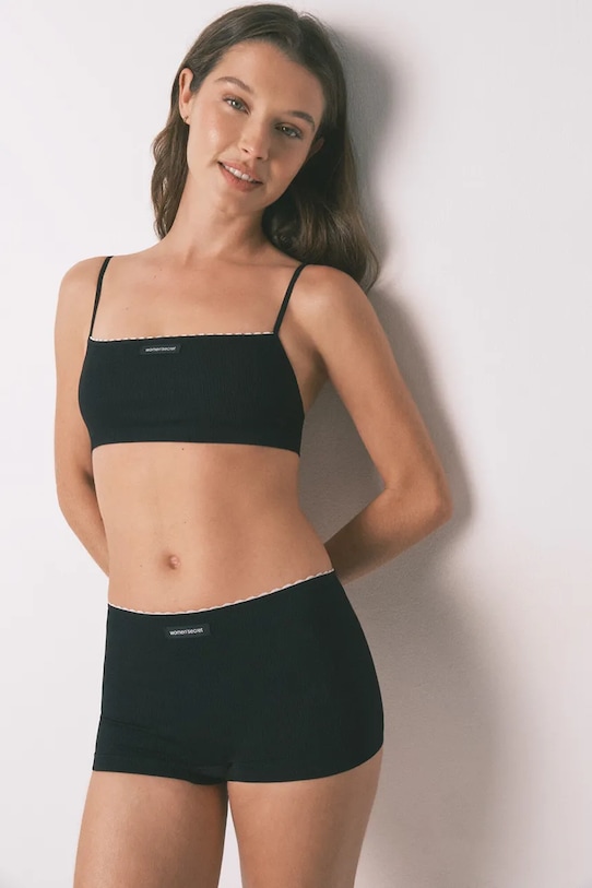 women'secret biustonosz aplikacja czarny 5103010