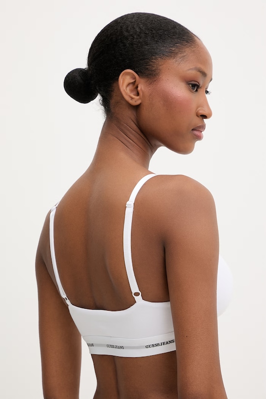 Guess Jeans biustonosz trójkątny z bawełną W6GZA9.KBBU1 biały SS26