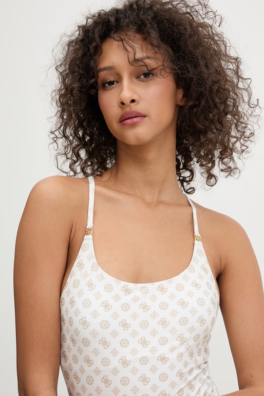 Odzież Guess strój kąpielowy jednoczęściowy damski SOLEIL E6GJ10.MC04R beżowy