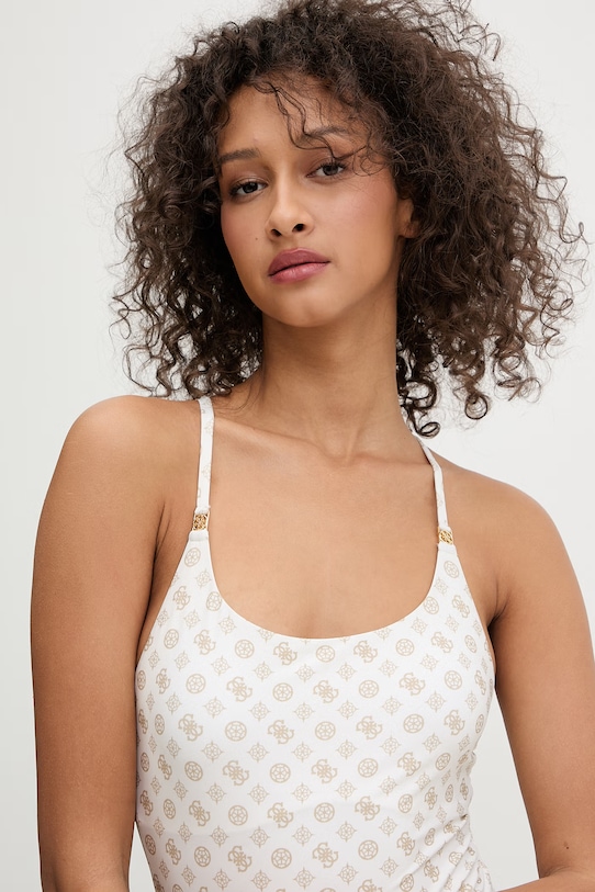 Odzież Guess strój kąpielowy jednoczęściowy damski SOLEIL E6GJ10.MC04R beżowy