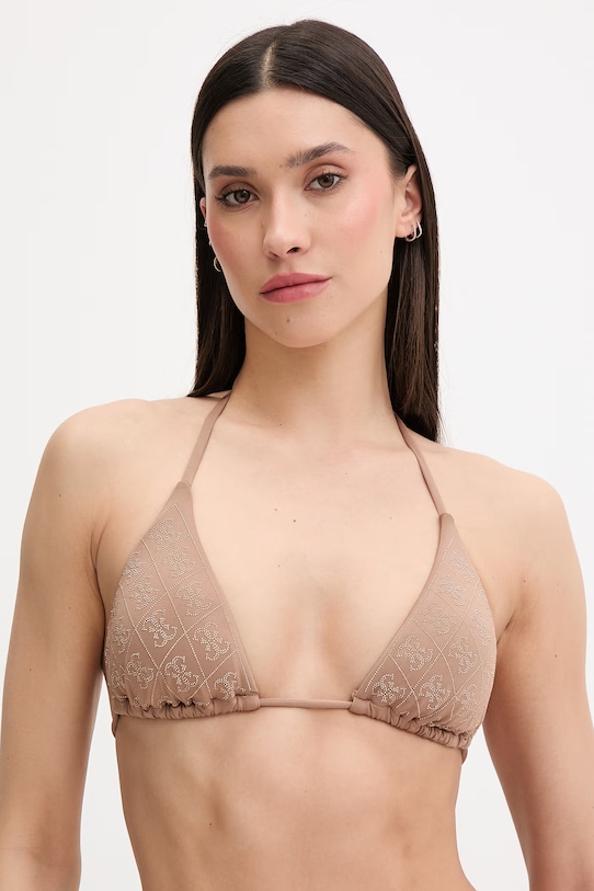 Guess kopalni nedrček ženski DIANE rjava E6GJ24.KCUO2