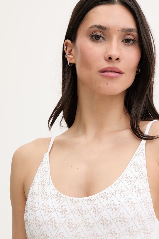 Guess costum de baie dintr-o singură piesă pentru femei DIANE E6GJ25.KCUO2 alb SS26