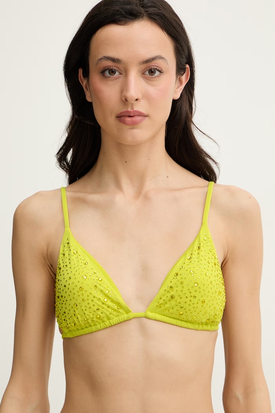 Guess sutien de baie IVY usor rigidizat galben E6GJ34.MC040