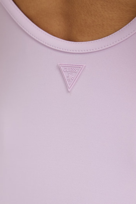 Guess jednoczęściowy strój kąpielowy VIOLET fioletowy E6GJ43.KF442