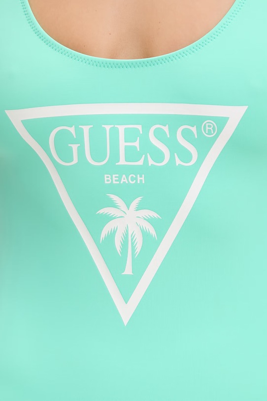 Odzież Guess jednoczęściowy strój kąpielowy VIOLET E6GJ43.KF442 turkusowy