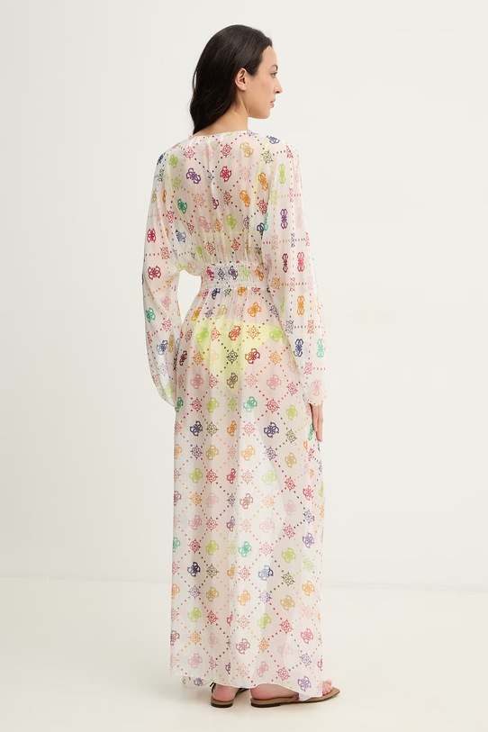 Odzież Guess narzutka plażowa damska INES E6GK08.WE550 biały