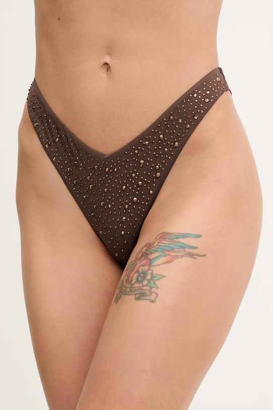 Guess brazyliany kąpielowe IVY aplikacja brązowy E6GO22.MC040