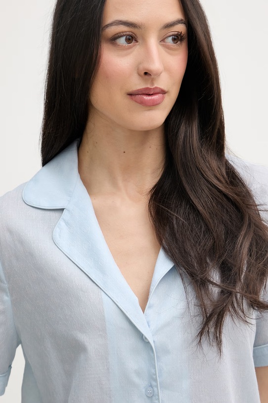 Guess pyžamo dámske bavlnené EMILE modrá O6GX00.WN011