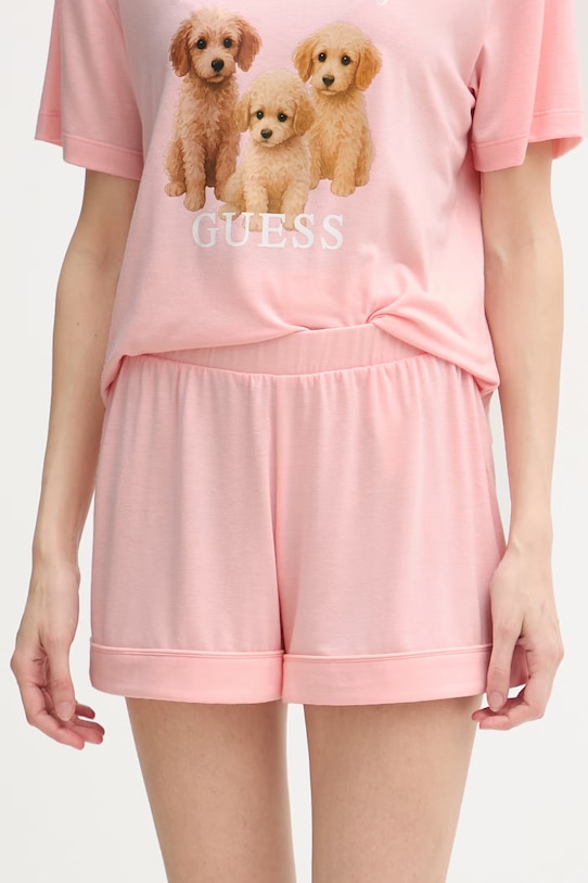 Guess dvodijelna pidžama za žene LILY roza O6GX05.KH110