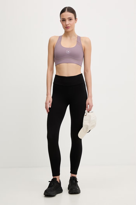 adidas by Stella McCartney biustonosz sportowy JY8133 fioletowy SS26