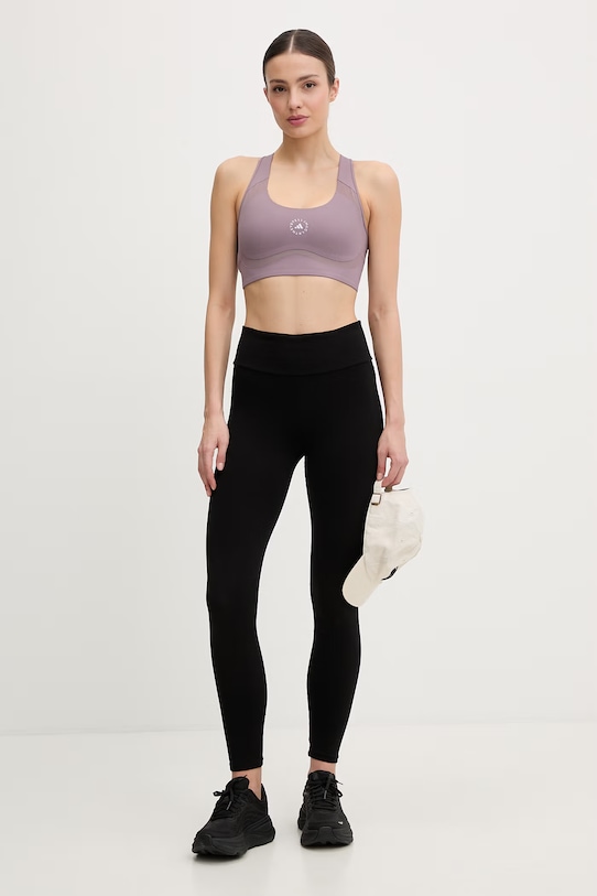 adidas by Stella McCartney biustonosz sportowy JY8133 fioletowy SS26
