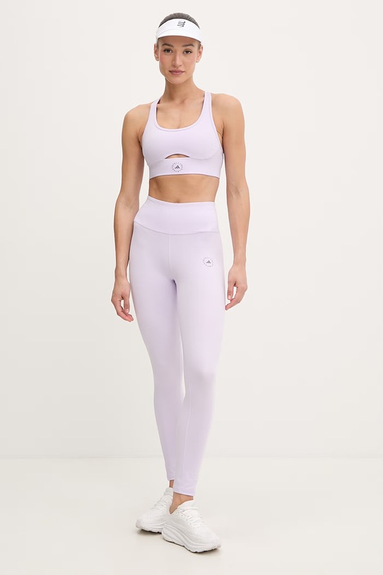 adidas by Stella McCartney biustonosz sportowy JY8184 fioletowy SS26