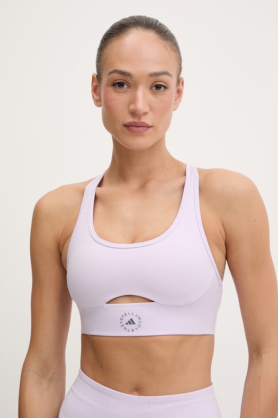 adidas by Stella McCartney biustonosz sportowy fioletowy JY8184