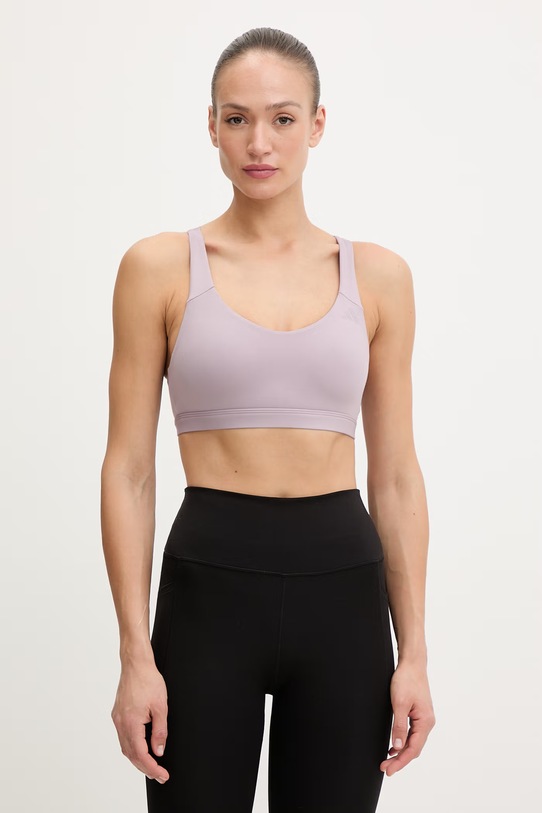 adidas Performance biustonosz sportowy All Me fioletowy KA7262