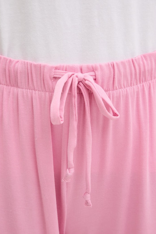 United Colors of Benetton szorty piżamowe damskie z modalu różowy 36MX3900X