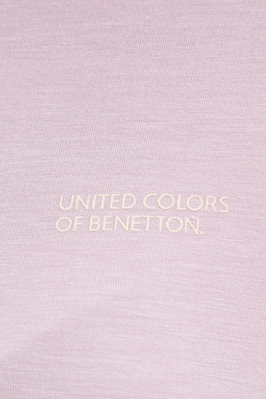 United Colors of Benetton zgornji del pižame z dolgimi rokavi ženski z modalom 36MX3M08E vijolična