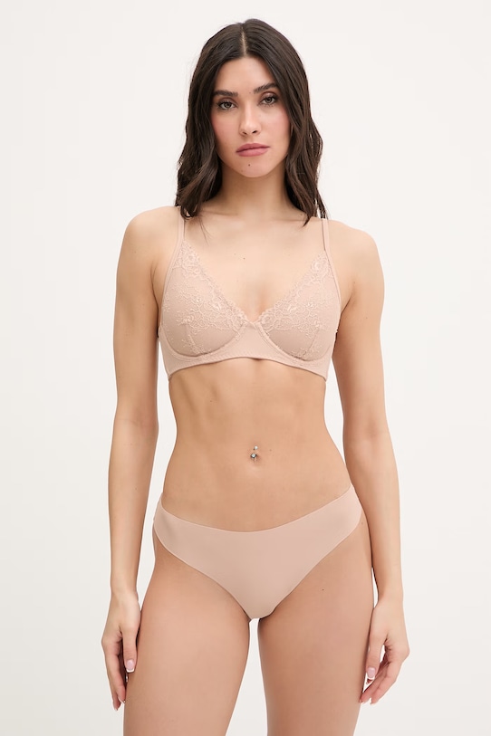 United Colors of Benetton biustonosz plunge 3LEG1R02A beżowy SS26