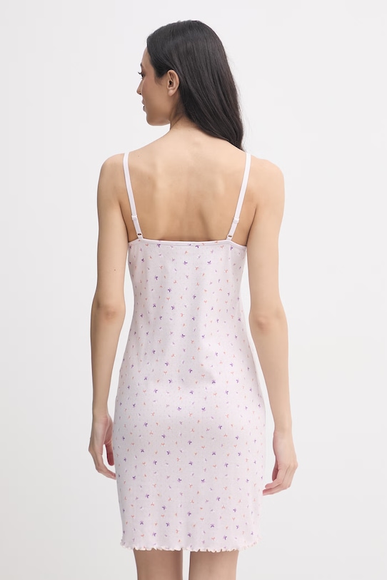 Odzież United Colors of Benetton koszula nocna damska bawełniana 3OJC3C01M różowy