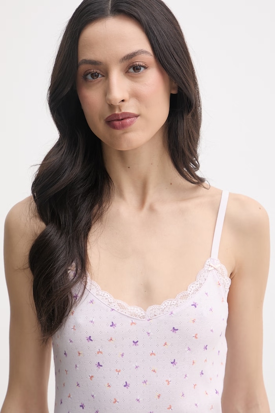 United Colors of Benetton koszula nocna damska bawełniana różowy 3OJC3C01M