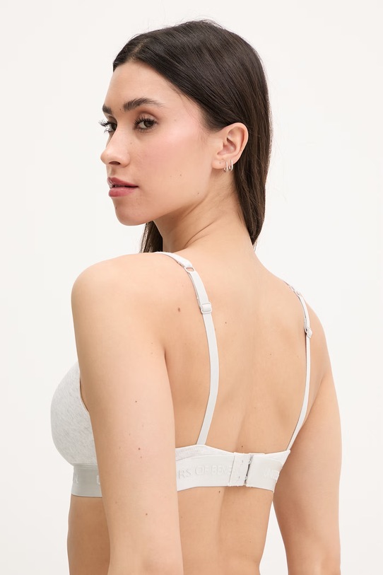 Ρούχα United Colors of Benetton Σουτιέν plunge βαμβάκι με ελαστάν 3OP81R01F. γκρί