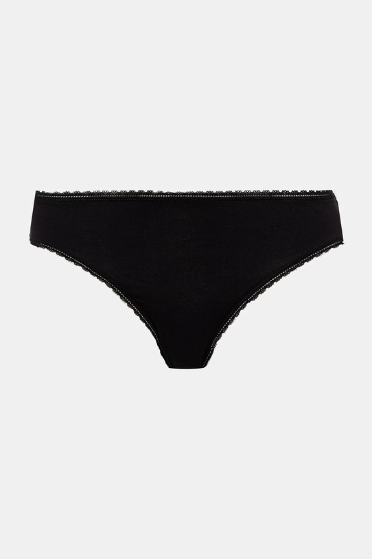 United Colors of Benetton klasične hlačke ženske modalne paket 3 kosov 3OVL1S02Z črna SS26