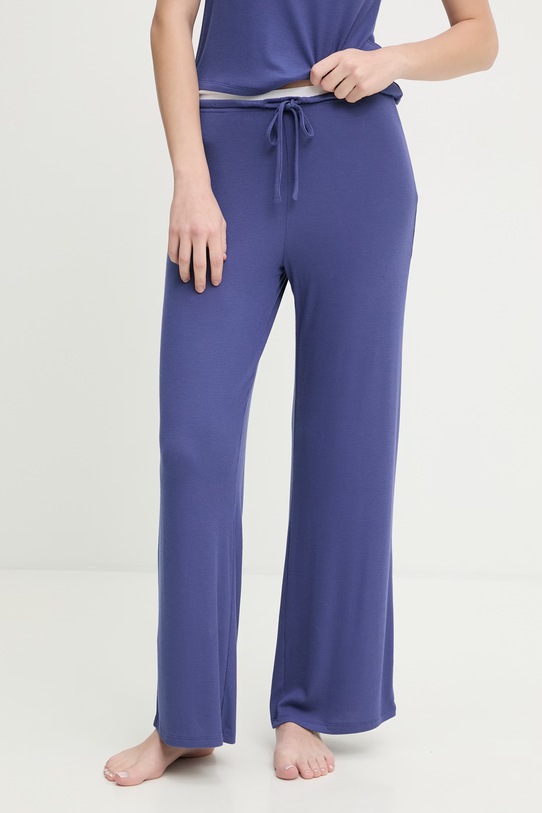 Oblačila United Colors of Benetton dvodelna ženska pižama 3P2Y3P04K mornarsko modra