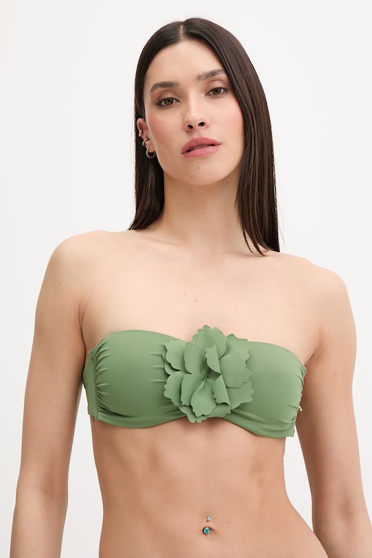 United Colors of Benetton plavková podprsenka dámská zelená 3P6H5R05Q