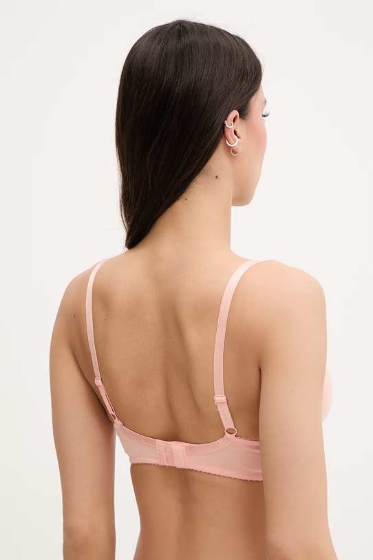 Odjeća United Colors of Benetton grudnjak s primjesom svile 3UEV1R02D narančasta