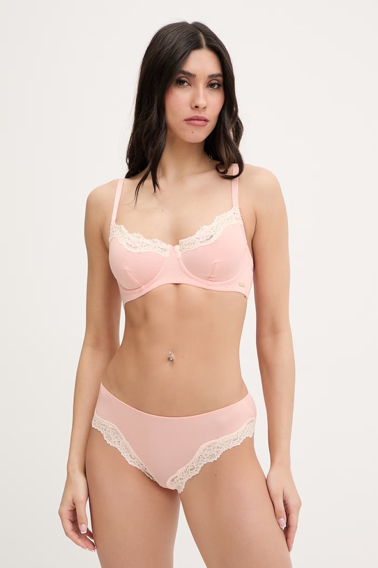 United Colors of Benetton gaćice za žene s primjesom svile 3UEV1S032 narančasta SS26