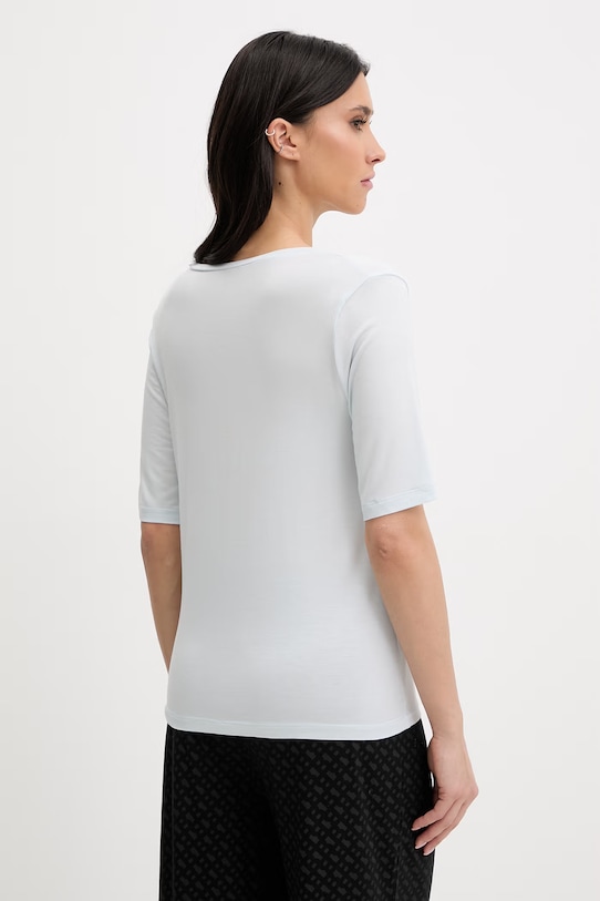 Odzież United Colors of Benetton t-shirt piżamowy z dodatkiem jedwabiu 3UEV3M08C niebieski