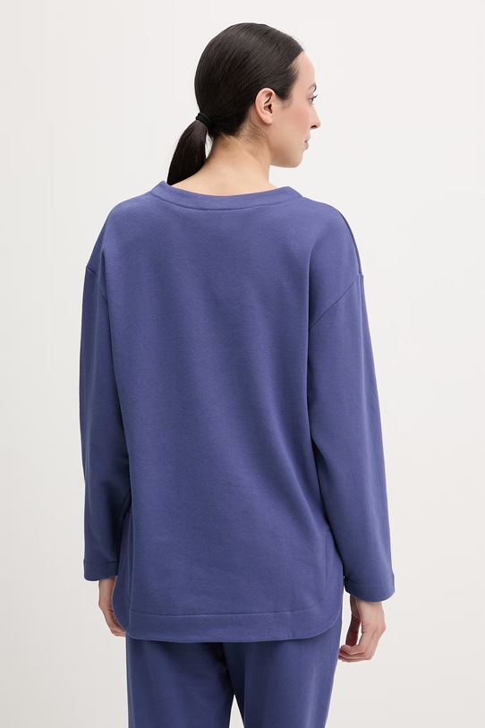 Odzież United Colors of Benetton longsleeve piżamowy damski z bawełną 3WNW3M08G granatowy